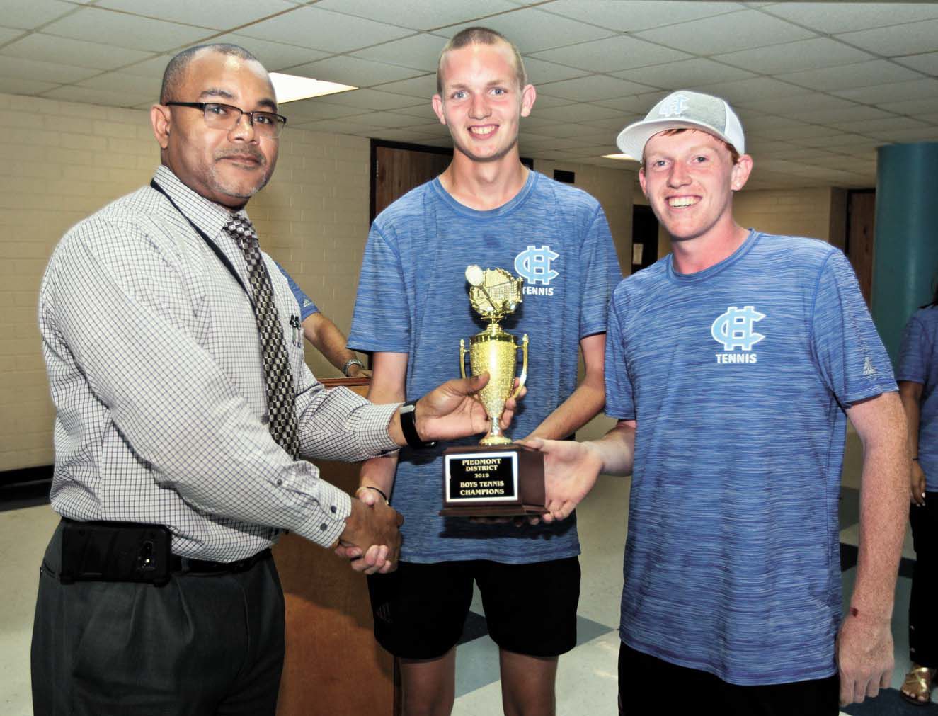 DISTRICT CHAMPIONSHIP TROPHY PRESENTED